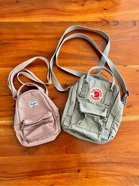 Fjallraven Kanken and Herschel Nova mini crossbody bag bundle::
